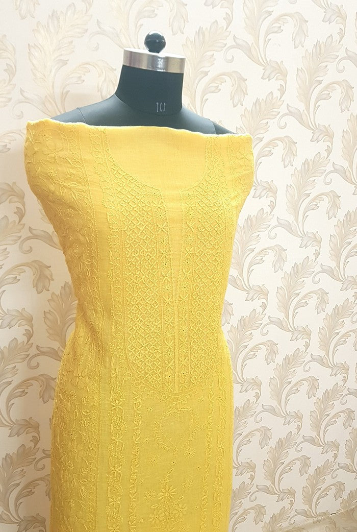 Chikankari Linen Suit ( Do Taar )