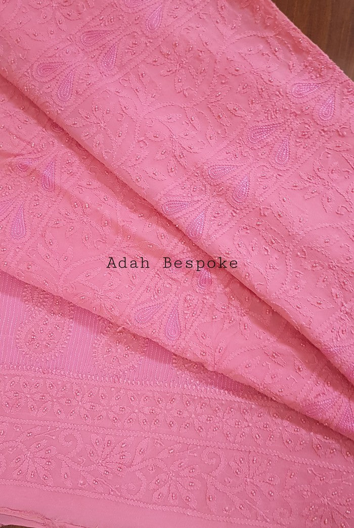 Chikankari Viscose Georgette Suit ( Pearl Work )