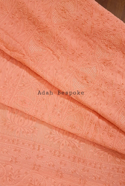 Chikankari Viscose Georgette Suit ( Pearl Work )